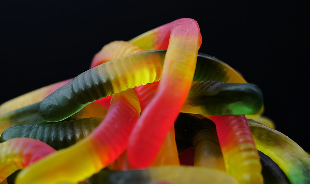 gumijasti črvi, Ustvarjanje z otroki: Bonboni gumijasti črvi