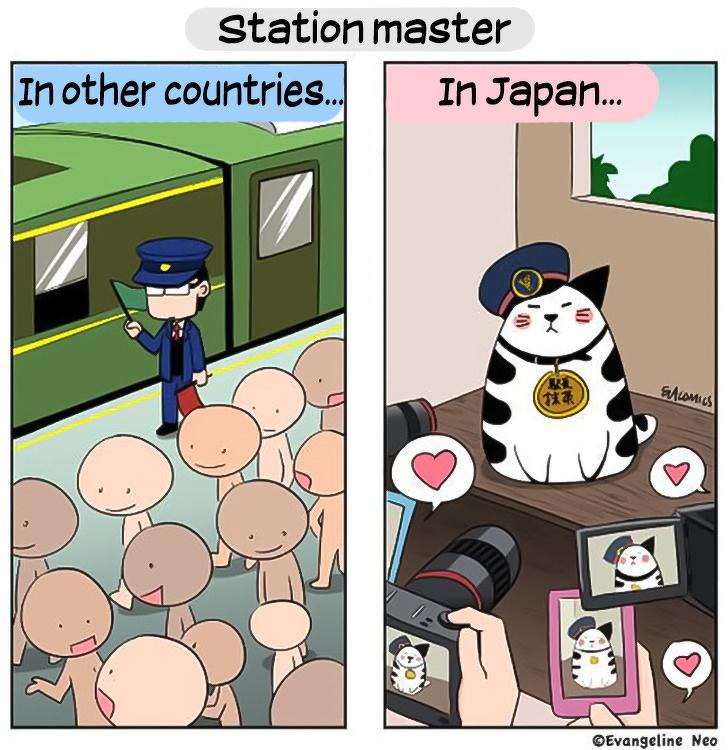 , Smešne ilustracije, ki prikazujejo, da je Japonska resnično država kot nobena druga