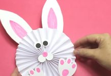 Naredi sam: Velikonočni zajček iz papirja (ustvarjanje z otroki) zajček-iz-papirja