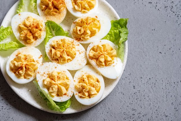 Polnjena jajca, Recept: Polnjena jajca