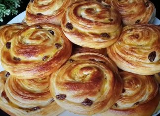 Božanski polžki z rozinami