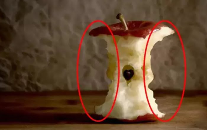 , Optična iluzija: Na sliki se skriva več kot samo ogrizek jabolka