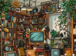 Optična iluzija, razmetana soba