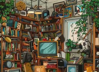 Optična iluzija, razmetana soba