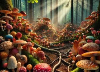 Optična iluzija: Vam uspe najti metulja v tem lepem jesenskem gozdu? optična-iluzija