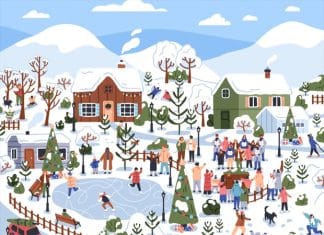 Optična iluzija: Vsakdo lahko vidi božično vas – vendar imate odličen vid, če opazite škratka v 10 sekundah optična-iluzija