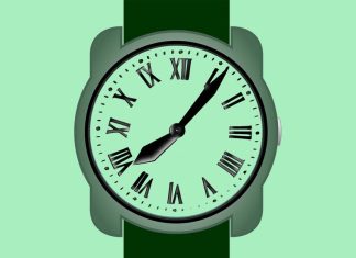 optična iluzija ura