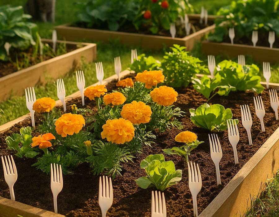 Ljudje po vsem svetu dajejo plastične vilice na vrtove, ko boste izvedeli razlog, boste storili enako