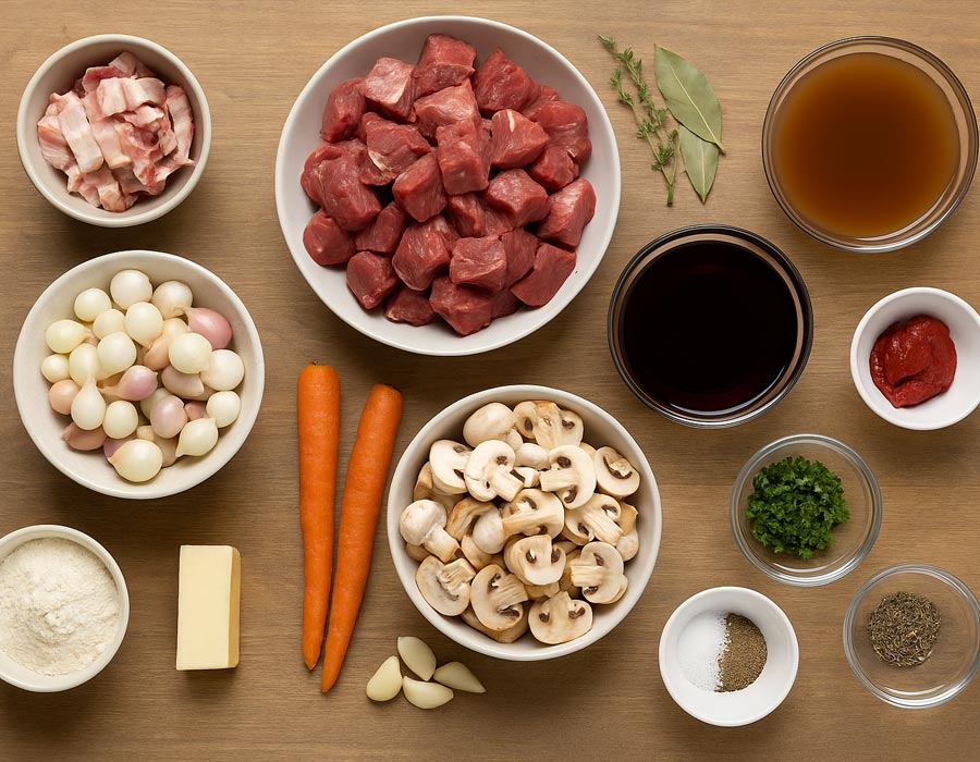 To je recept za &#8220;kraljico&#8221; vseh govejih enolončnic: Govedina po burgundsko