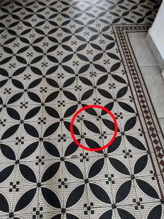Optična iluzija: Vam uspe najti napako, ki jo je storil keramičar pri polaganju ploščic?