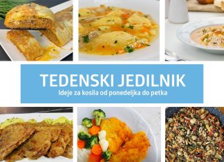 Tedenski jedilnik: Ideje za kosilo za tekoči teden #133 tedenski-jedilnik-133