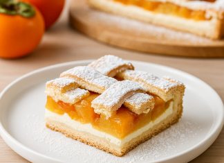 Kakijeva pita s skuto: sočna jesensko-zimska sladica, ki navduši vsakogar kakijeva-pita-s-skuto