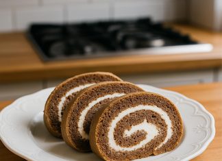 Orehova rolada: preprosta in neverjetno sočna sladica brez moke orehova-rolada