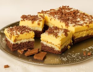 Kremno pecivo s čokolado, vanilijo in kokosom – nebeško dobro