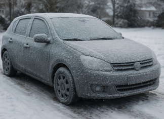 Seznam stvari, ki jih nikoli ne puščajte v vozilu, ko se začne hladno vreme zamrznjen avto