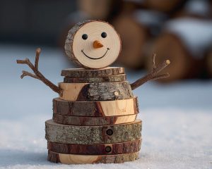 Naredi sam: Leseni snežaki za popolno praznično vzdušje