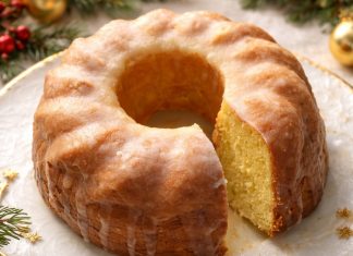 Sočen limonin kolač z bogatim limoninim prelivom sočen-limonin-kolač