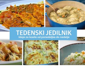 Tedenski jedilnik: Ideje za kosilo za tekoči teden #140
