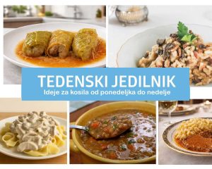 Tedenski jedilnik: Ideje za kosilo za tekoči teden #142
