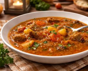 Bogata enolončnica, ki pogreje in nasiti ter je slastnega okusa