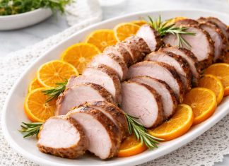 Svinjski file z glazuro iz klementin, cimeta in klinčkov, ki navduši vsakega gosta svinjski-file-z-glazuro