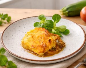 Zlato zapečena dobrota za kosilo, pripravljena iz ene posode