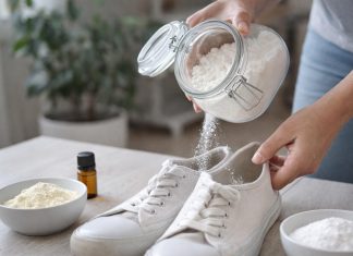 Naravna rešitev proti neprijetnemu vonju čevljev, ki jo lahko naredite sami prašek-proti-neprijetnemu-vonju-čevljev