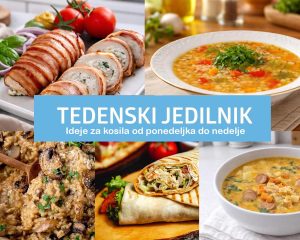 Tedenski jedilnik: Ideje za kosilo za tekoči teden #147