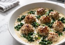 Imate radi čufte? Potem morate poskusiti še te sočne mesne kroglice s špinačo in mlado čebulo čufti
