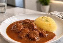 Ena sestavina za popoln in gost golaž brez moke ter brez grudic golaž