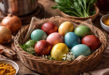 Naravni načini za barvanje pirhov: čudovite barve brez kemikalij naravno-barvanje-pirhov