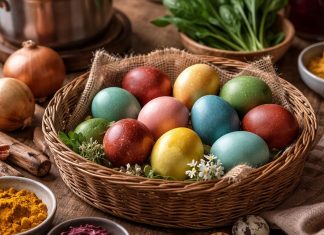 Naravni načini za barvanje pirhov: čudovite barve brez kemikalij naravno-barvanje-pirhov