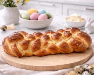 Recept za mehko velikonočno pletenico iz kvašenega testa, ki vedno uspe