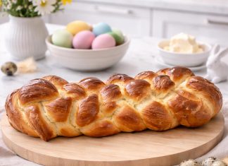 Recept za mehko velikonočno pletenico iz kvašenega testa, ki vedno uspe pletenica-velikonočna