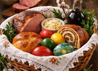 Kaj spada v velikonočni žegen? Tradicionalna košara s pomenom