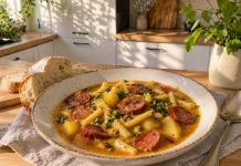 Domača enolončnica, ki diši po babičini kuhinji enolončnica-s-stročjim-fižolom