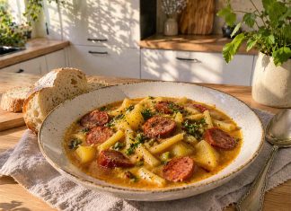 Domača enolončnica, ki diši po babičini kuhinji enolončnica-s-stročjim-fižolom