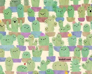 Vizualna uganka: Ali med kaktusi opazite skrito jabolko?