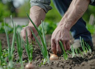 Dedkov trik: Na majhnem vrtu lahko pridelate dvojni pridelek čebule sajenje-čebule
