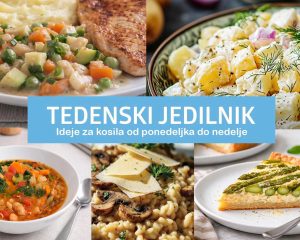 Tedenski jedilnik: Ideje za kosilo za tekoči teden #157