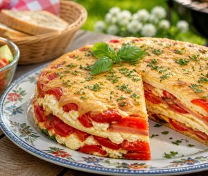 Slana torta, ki polepša mizo in navduši z okusom (primerna za piknike …)