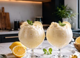 Zamrznjena limonada v kozarcu je najbolj osvežilna poletna sladica, ki jo pripravite v 5 minutah zamrznjena-limonada