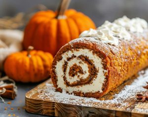 Recept: Mehka bučna rolada z žametnim kremnim nadevom